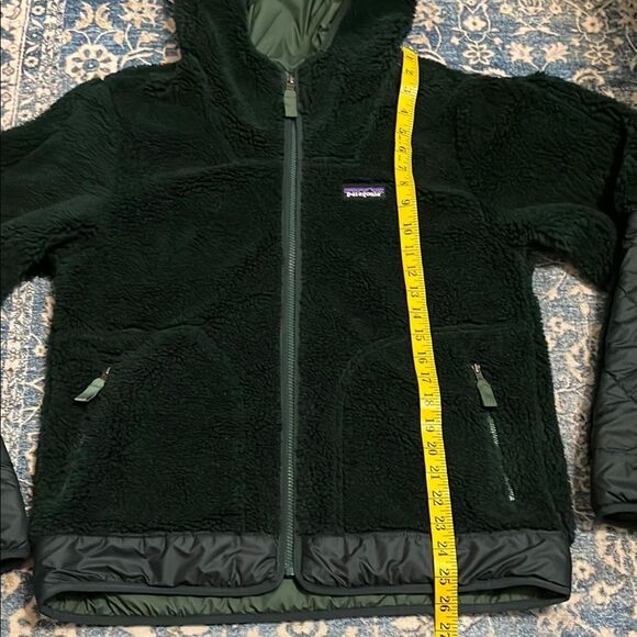 Patagonia Men’s Recycled Sherpa Hoody Green Zip Up Jacket Gorpcore Outdoor - Picture 12 of 12